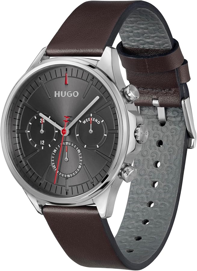 Amazon.com: HUGO Men's #Smash Multi Watch – Stainless Steel Case
